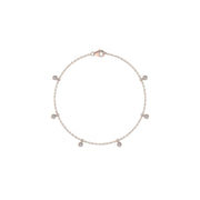 Bracelet diamants naturels ronds 0.30 carat or rose Celestina